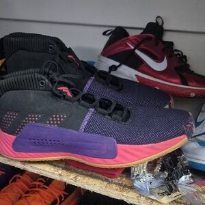 adidas Black and Purple Athletic Shoes